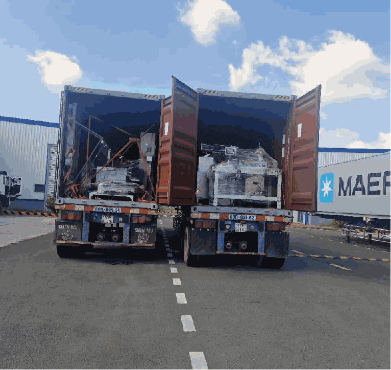 【出口案例】德国自动装订生产线中国出口到越南双清运输案例